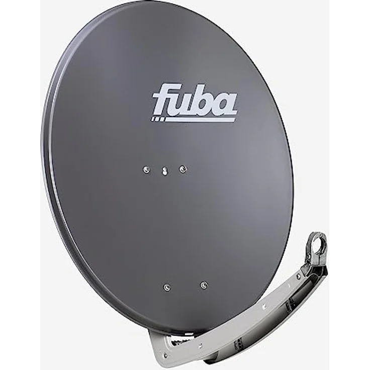 Fuba DAA 780 A Satellitenschüssel 80cm Alu anthrazit, 4-Teilnehmer Komplettanlage mit Fuba DEK 417 Quad LNB für DVB-S2, HDTV, UHD 4K/8K, 3D und LTE-Störfilter – Bild 2