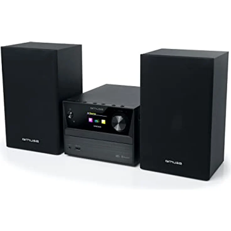 MUSE Stereoanlage, Kompaktanlage mit CD-Player & DAB Radio, Mini Stereoanlage mit 2 Lautsprecher, Musikanlage mit FM/DAB/DAB+ Digital-Radio, Bluetooth & AUX, MP3 & Spotify, Musik-Anlage Kompakt – Bild 1