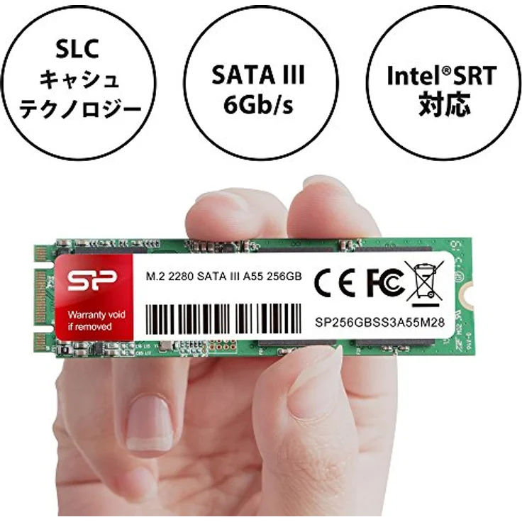 Silicon Power M.2 2280 A55 Half-slim 256 GB Serial ATA III SLC (SP256GBSS3A55M28) – Bild 4