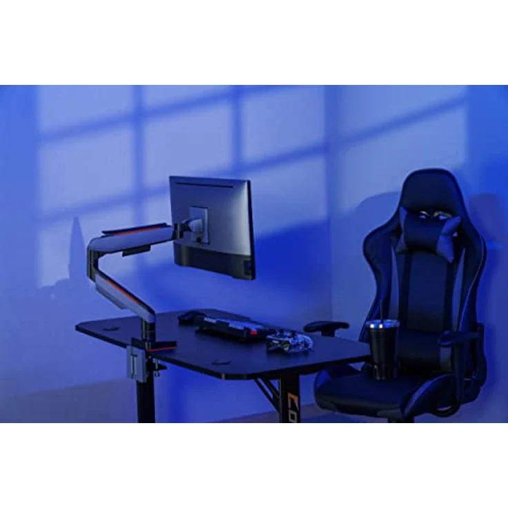 HALTERUNGSPROFI Monitor-Halterung bis 49 Zoll 20kg mit Gasdruckfeder VESA 75x75 100x100 Schwarz - Extra stark & flexibel von HALTERUNGSPROFI – Bild 5