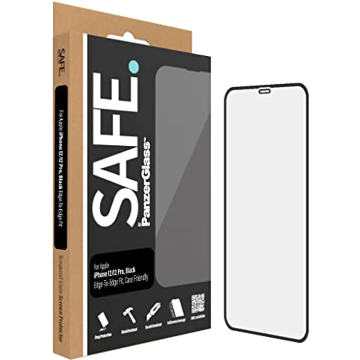 SAFE by PanzerGlass Screen Protector für Apple iPhone 12 | 12 Pro, Edge-to-Edge, kratz- und schockresistent, 100% Touch-Sensitivity, fingerprints-abweisend – Bild 1