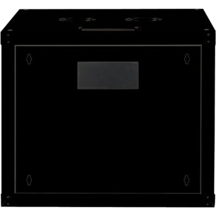 ROLINE 19-Zoll Wandgehäuse Pro 9 HE, 600x600 BxT, schwarz, mit flexiblem Kabeleinlass und abschließbaren Türen – Bild 2