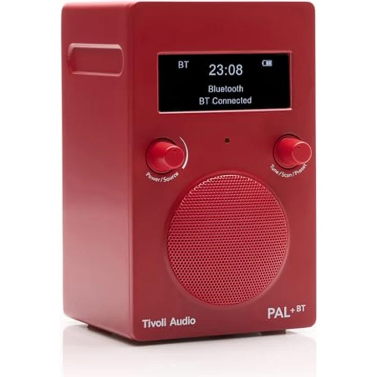 Tivoli Audio PAL+ BT3, DAB+ & FM Radio mit Bluetooth, wetterfest, Akku bis 10 Stunden, rot – Bild 3