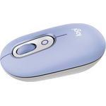 Logitech POP Mouse, kabellose Bluetooth-Maus mit programmierbaren Tasten und leisen Klicks, Easy-Switch für bis zu 3 Geräte - Lila