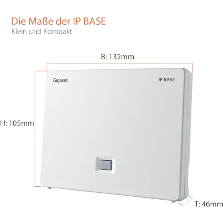 Gigaset IP BASE DECT-Telefon, Basisstation mit 500 Kontakten und Google/Microsoft 365 Integration – Bild 5