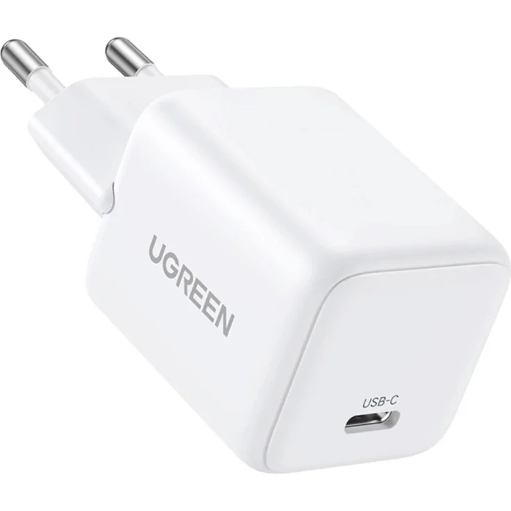 Ugreen X512 20W GaN USB-C Wandladegerät, kompaktes Design, weiß, schnelles PD-Laden