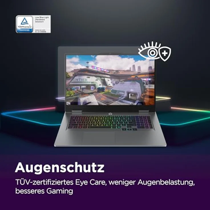 Lenovo LOQ 17IRX10 Gaming AI Laptop, 17.3" FHD 165Hz Display, NVIDIA GeForce RTX 5070, Intel Core i7-14700HX, 16GB RAM, 512GB SSD, Windows 11, QWERTZ, 24-Zonen-RGB-Tastatur, Grau, 3 Monate GamePass – Bild 3