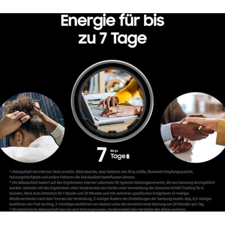 SAMSUNG Galaxy Ring Size 11, 20.5 Smart, Schwarz – Bild 6