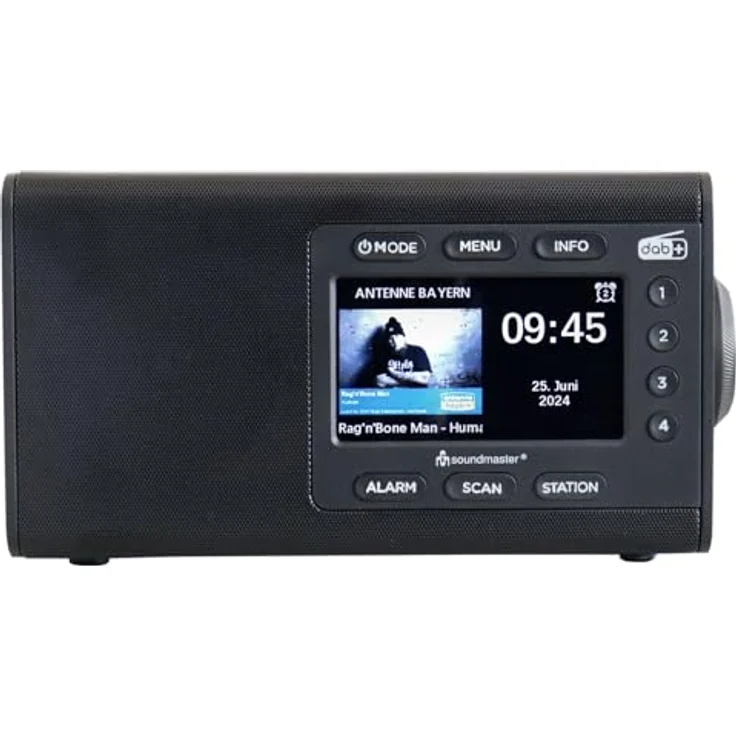 Soundmaster DAB900 Digitalradio mit DAB+ & UKW/FM, Bluetooth & Wecker, Schwarz – Bild 3
