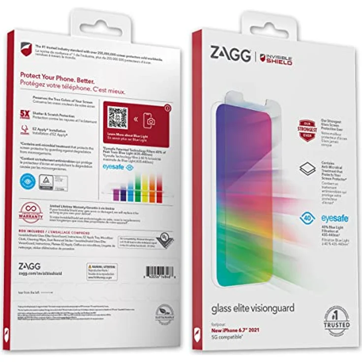 Zagg InvisibleShield Glass Elite VisionGuard – Bild 3