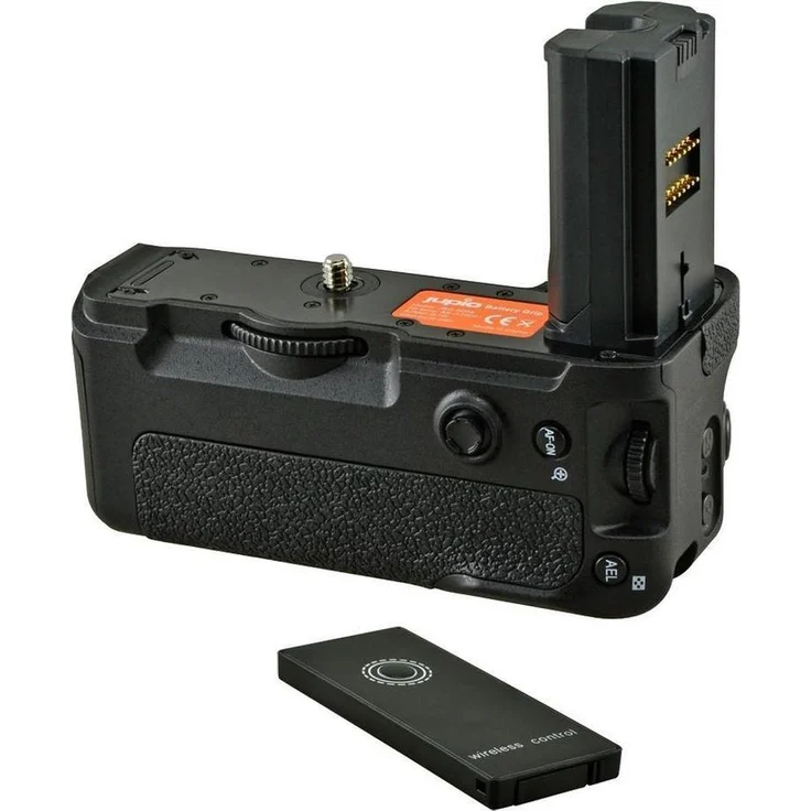 Jupio JBG-S008 Handgriff für Sony A9/A7RIII/A7MIII, Batteriegriff mit Platz für zwei NP-FZ100 Batterien, ergonomisches Design, integrierte Bedienelemente