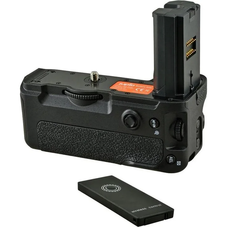 Jupio JBG-S008 Handgriff für Sony A9/A7RIII/A7MIII, Batteriegriff mit Platz für zwei NP-FZ100 Batterien, ergonomisches Design, integrierte Bedienelemente