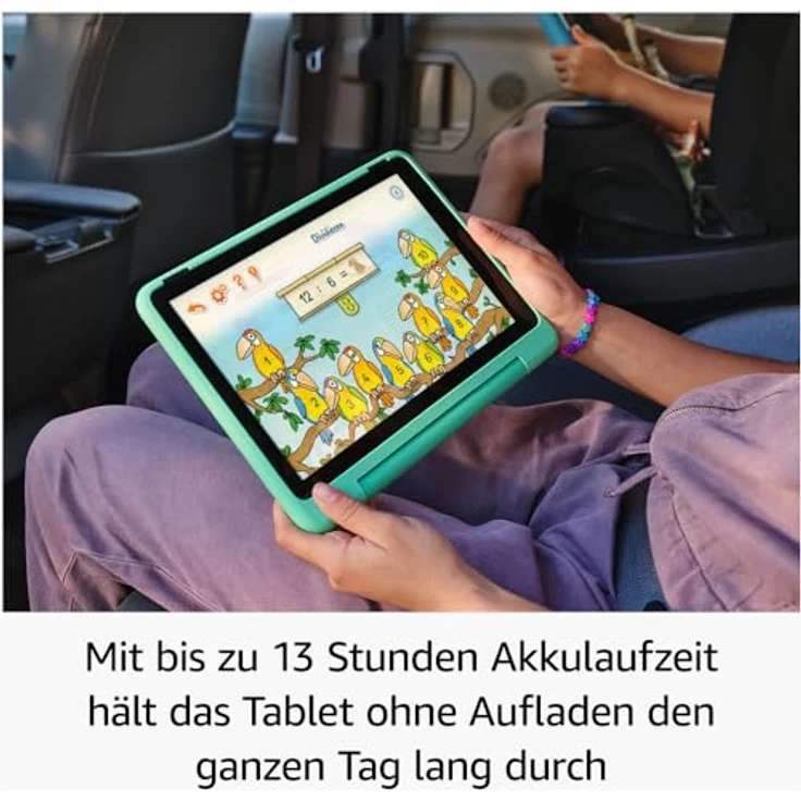 Das neue Fire HD 10 Kids Pro-Tablet – für Kinder ab dem Grundschulalter | Mit 10-Zoll-Display, langer Akkulaufzeit, Kindersicherung und dünner Hülle | Version 2023, 32 GB, Happy-Day-Design – Bild 4