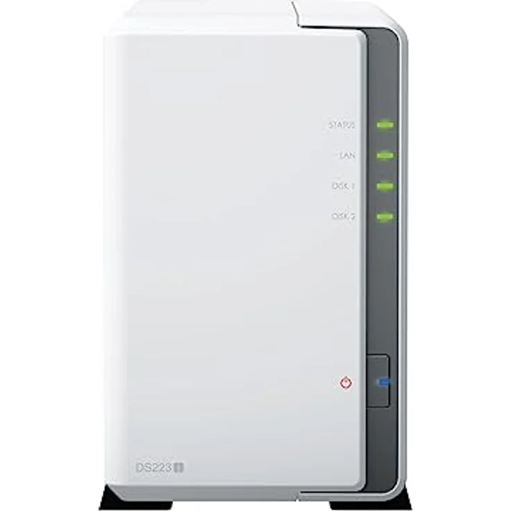 Synology DS223j NAS Gehäuse für 2 DD 3.5/2.5p 1.4GHz QuadCore 1GB LAN GbE USB 3.2 – Bild 2