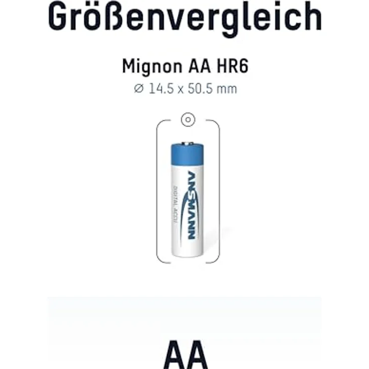 ANSMANN Akku AA 2850mAh Mignon NiMH 1,2V - 1000x wiederaufladbar (8 Stück) – Bild 4