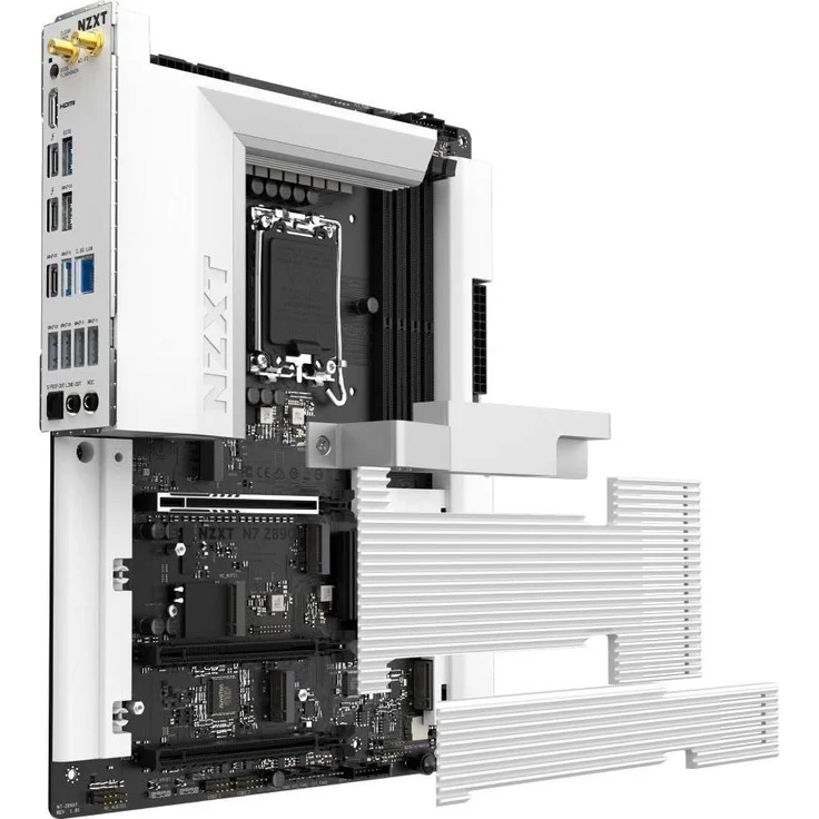 NZXT N7 Z890, Mainboard für Intel Core Ultra-Prozessoren, ATX, mit Thunderbolt 4, DDR5 und PCIe 5.0 Unterstützung