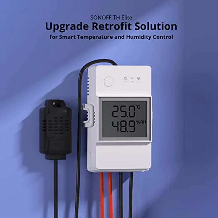 Sonoff Smart Switch TH20 (THR320D) Elite R3 1 Kanal 20A & NO-NC Schaltaktor mit LCD WLAN – Bild 3