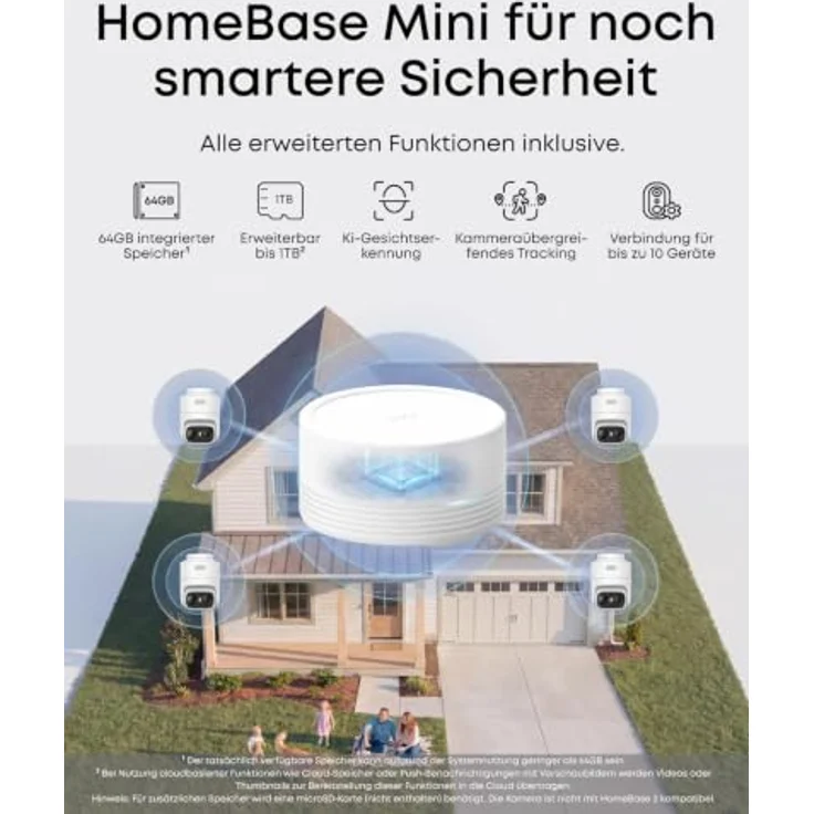 Anker eufy Überwachungskamera C37, kabellose 2K Outdoor-Kamera mit 360° KI-Tracking, 2er Set – Bild 3