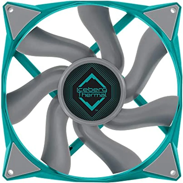 Iceberg Thermal IceGALE 140 mm PWM Premium Gehäuselüfter, Blaugrün – Bild 2