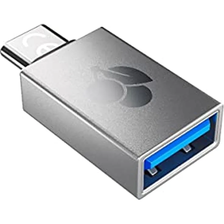 Cherry Life Adapter USB-A/USB-C, 61710036, silber