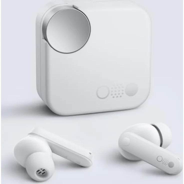 CMF by Nothing Buds – Kabellose Ohrhörer mit 42 dB ANC,Transparenzmodus, Ultra Bass Technologie 2.0, HD-Audio von Dirac, IP54 Staub- und Wasserresistenz und Dual-Geräteverbindung - Hellgrau – Bild 5