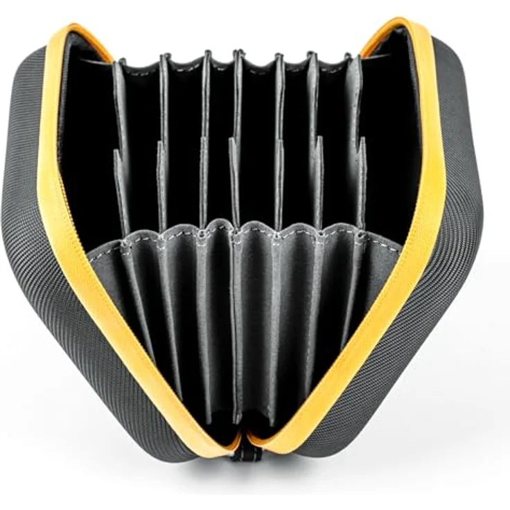 NiSi Großer runder Filterbehälter Version II – Hartschale, 8 Schlitz-Filtertasche für Rundlinsenfilter bis 95 mm – wasserdicht, stoßfest, staubdicht, mit Mikrofaser ausgekleidete Taschen, – Bild 5