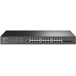 TP-Link TL-SG3428 JetStream Switch, 28 Ports mit Web-Management und Omada Controller, lüfterlos, Metallgehäuse für 19"-Rack