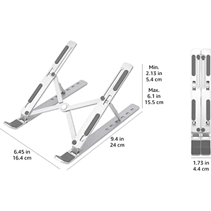 Amazon Basics Laptop-Ständer mit 6 einstellbaren Winkeln, für Laptops von 10 (25,4 cm) bis 15,6 Zoll (39,6 cm) – Bild 5
