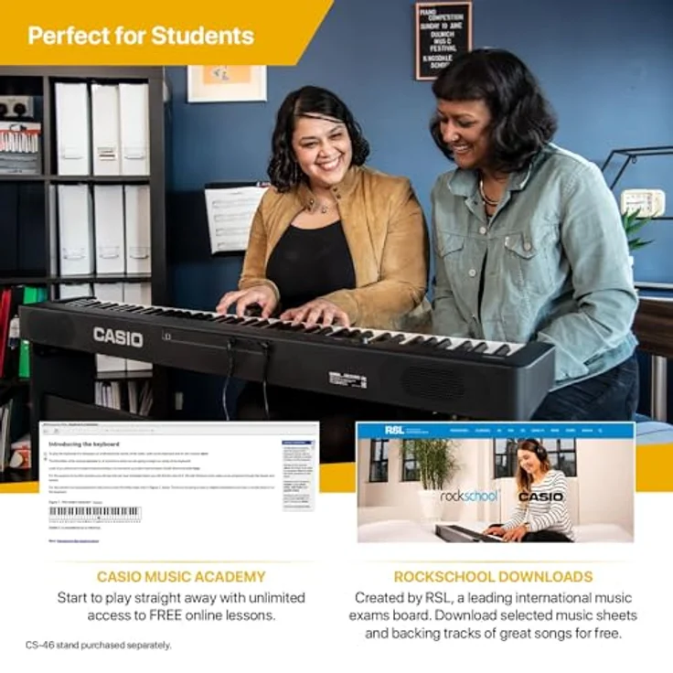 CASIO Digitalpiano CDP-S110BK, 88-tastige gewichtete Klaviatur, 10 hochwertige Klänge, USB to Host Anschluss, schwarz, mit Pedal – Bild 15