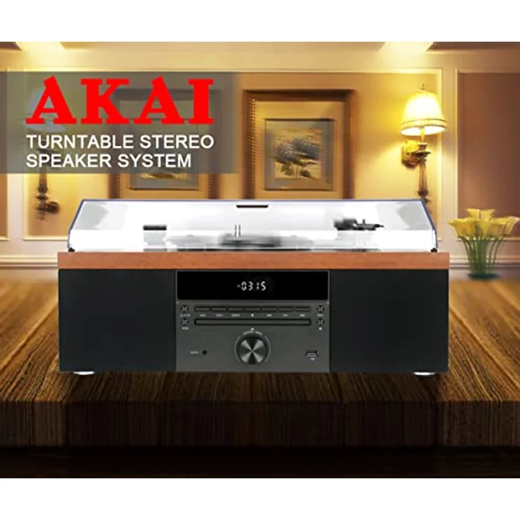 Aiwa Turntable Aiwa GRAMOPHONE WITH BT, Plattenspieler, Braun – Bild 9
