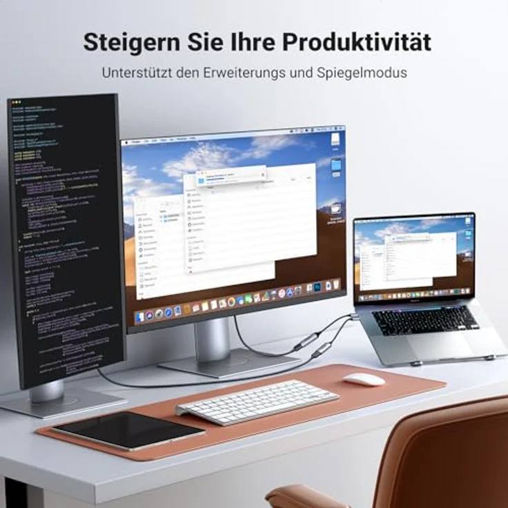 UGREEN USB-C to HDMI Adapter, 4K@60Hz Video Converter, Thunderbolt 3/4 auf HDMI, Grau – Bild 3