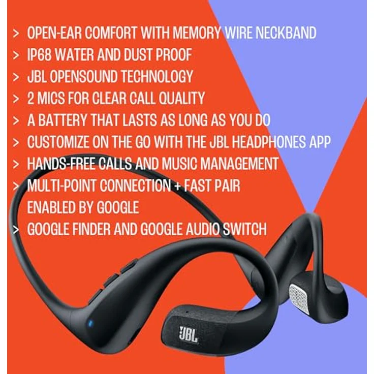 JBL Endurance Pace, Open-ear Bluetooth Kopfhörer mit IP68 Schutz, weiß – Bild 6