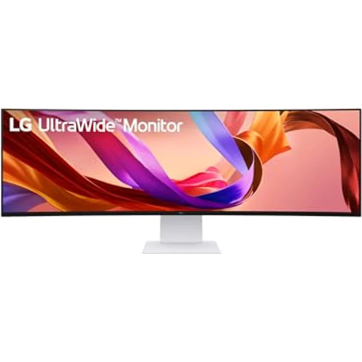 LG UltraWide 49U950A-W Curved Monitor, 49", DQHD (5120x1440), 144Hz, Nano IPS, HDR10, 1ms MBR, G-SYNC, FreeSync Premium, USB-C 90W, Weiß – Bild 4