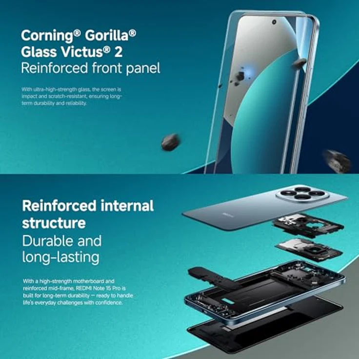 XIAOMI Redmi Note 15 Pro, Smartphone mit 12 GB RAM, 512 GB Speicher, Glacier Blue (ohne Netzteil) – Bild 4