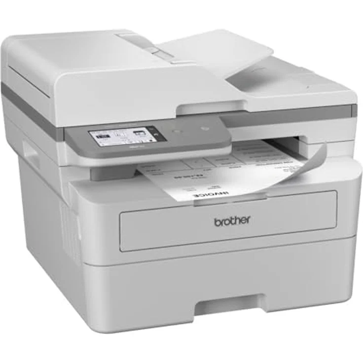 Brother MFCL2980DW Monochrom-Laser-Multifunktionsgerät mit 34 Seiten pro Minute, automatisches beidseitiges Drucken und Kopieren, kabelgebundenes Netzwerk, WLAN und NFC, 8,8 cm Touchscreen-Display, Schwarz – Bild 2