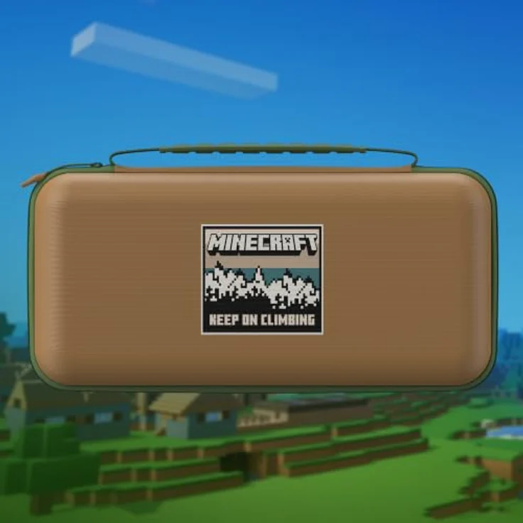 Turtle Beach PlayTrek™ Reisetasche - Minecraft™ Great Outdoors für Nintendo Switch 2, inklusive 2 Minecraft™ Klettpatches, PU-Kunstleder, gepolsterte Innenlasche, Stauraum für 12 Spielkarten – Bild 12