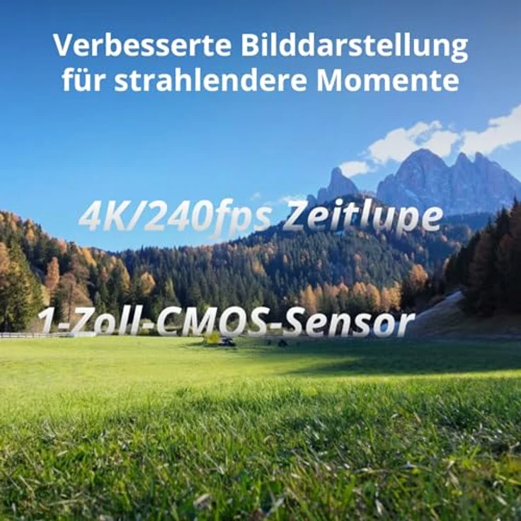 DJI Osmo Pocket 4 Standard Combo, Pocket-Gimbal-Vlog-Kamera mit 1″ CMOS, 4K/240fps, 3-Achsen-Stabilisierung, 2× verlustfreier Zoom, 107 GB Speicher – Bild 2
