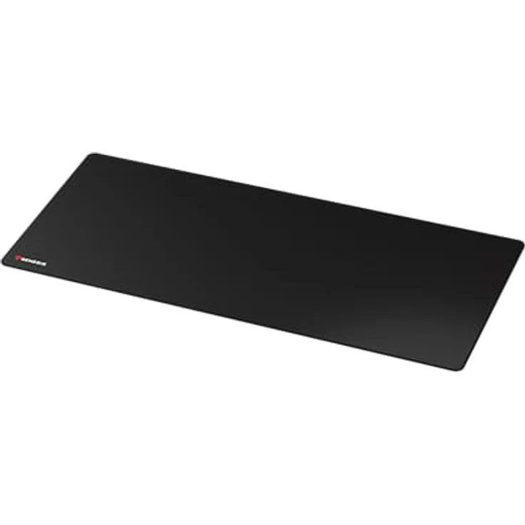 Genesis Carbon 500 Ultra Logo Gaming Mauspad XXL (1100x450mm), wasserfest mit Speed Stoff Oberfläche, genähten Rändern, Anti-Rutsch Gummi, schwarz – Bild 3