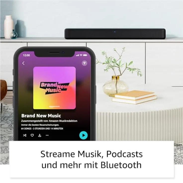 Amazon Fire TV Soundbar, 2.0-Lautsprecher mit DTS Virtual:X und Dolby Audio sowie Bluetooth-Unterstützung, schwarz – Bild 4