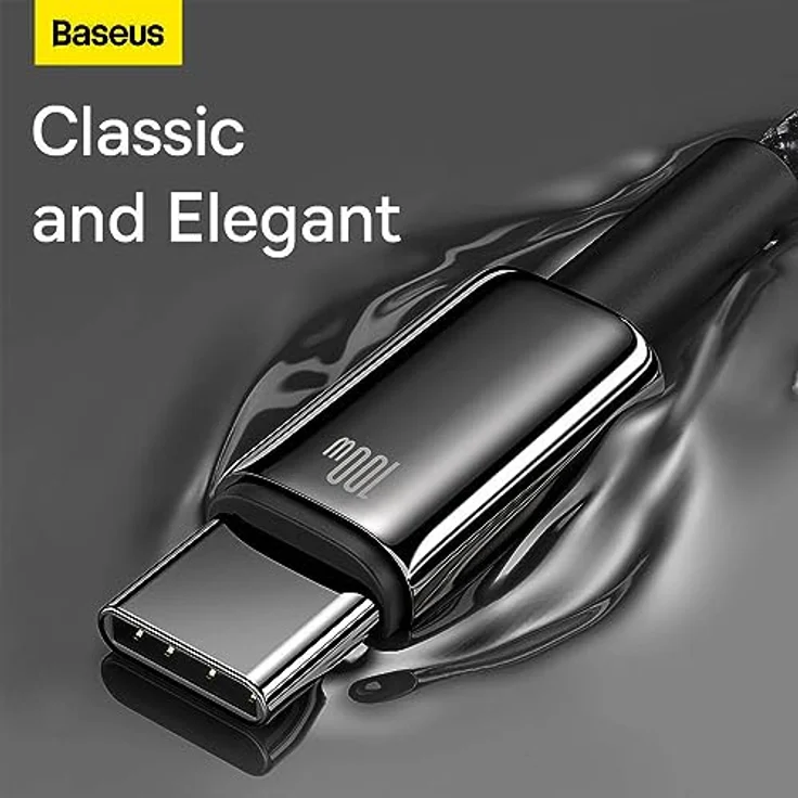 Baseus Tungsten Gold USB-A - USB-C Kabel, 100W, 480Mb/s, 1m, schwarz (CAWJ000001) – Bild 5