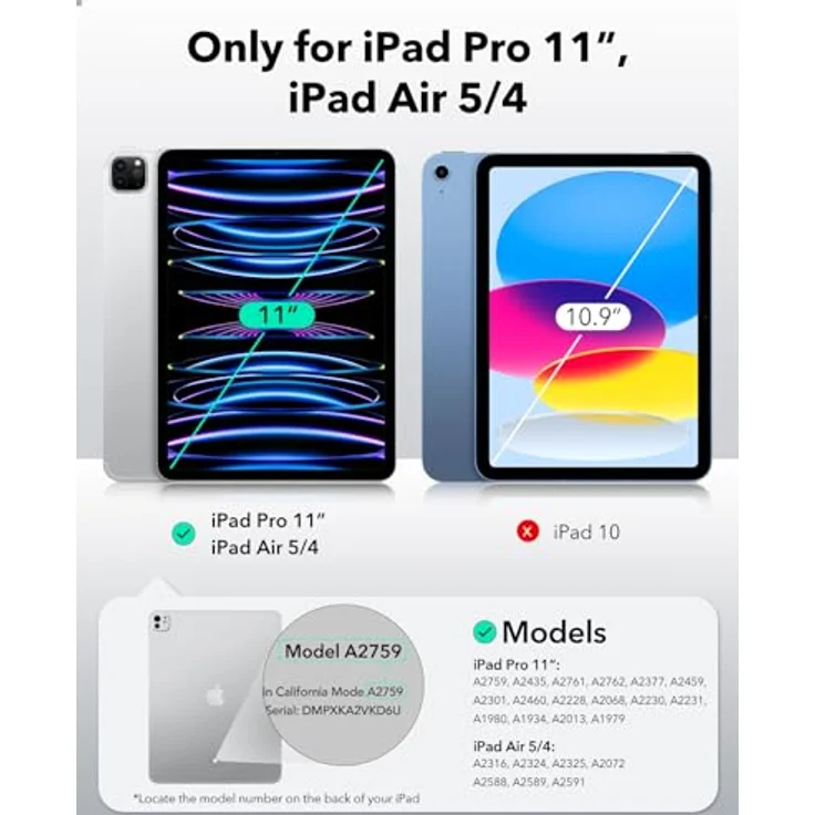 ESR 2 Stück Papiertraum Display Schutzfolie für iPad Pro 11? 2020 [Unterstützt Apple Pencil] [Schreiben/Zeichnen wie auf Papier] Blendfreie Matte PET Folie für iPad Pro 11-Zoll 2020 (Nicht Glas) – Bild 2