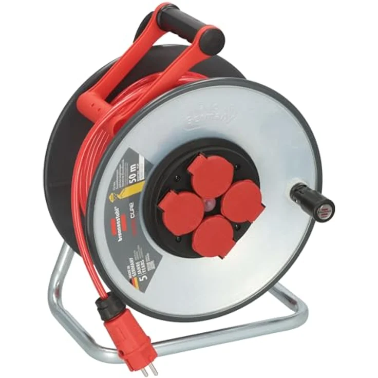 Brennenstuhl Professional SteelCore Kabeltrommel SC 5110 IP44 (50m H07BQ-F 3G1,5 Kabel, Stahlblech, Made in Germany) – Bild 1