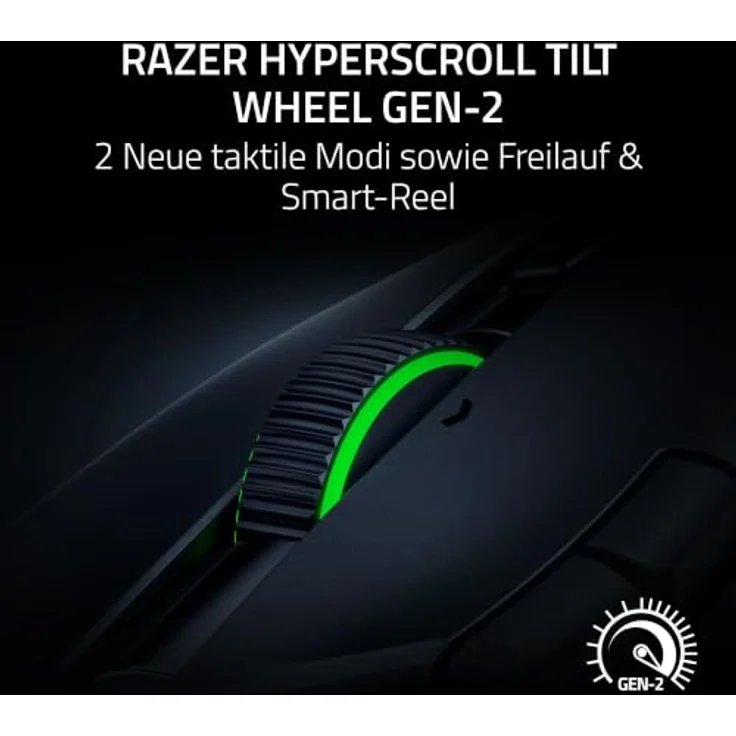 Razer Naga V3 Pro, Kabellose MMO-Gaming-Maus mit HyperScroll Tilt Wheel Gen-2, Focus Pro 50K Optical Sensor Gen-3 und austauschbaren Seitenteilen, Schwarz – Bild 3
