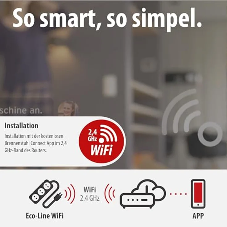 Brennenstuhl Connect Line WiFi Steckdosenleiste 6-Fach, intelligente Mehrfachsteckdose mit Sprachsteuerung, 2.4 GHz, kompatibel mit Alexa und Google Assistant, 1,5m Kabel, schwarz – Bild 5