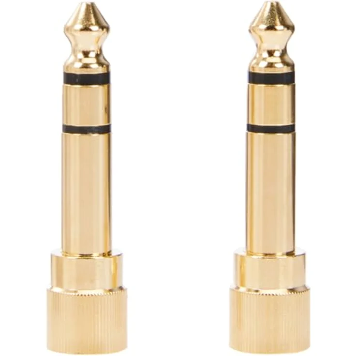 DeLock Adapter 6, 35mm Stecker 3, 5mm 3Pin Buchse, schraubbar, Gold – Bild 2