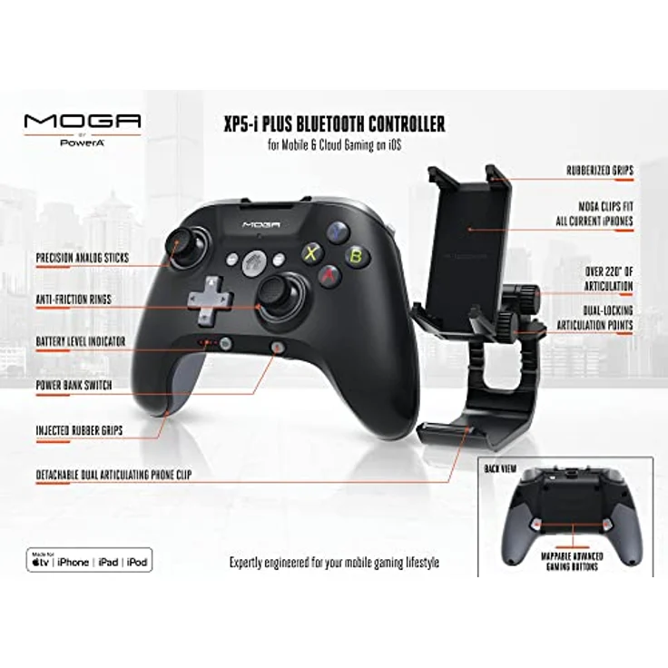 PowerA MOGA XP5-i Plus Bluetooth Controller für mobiles und Cloud-Gaming auf iOS – Bild 2