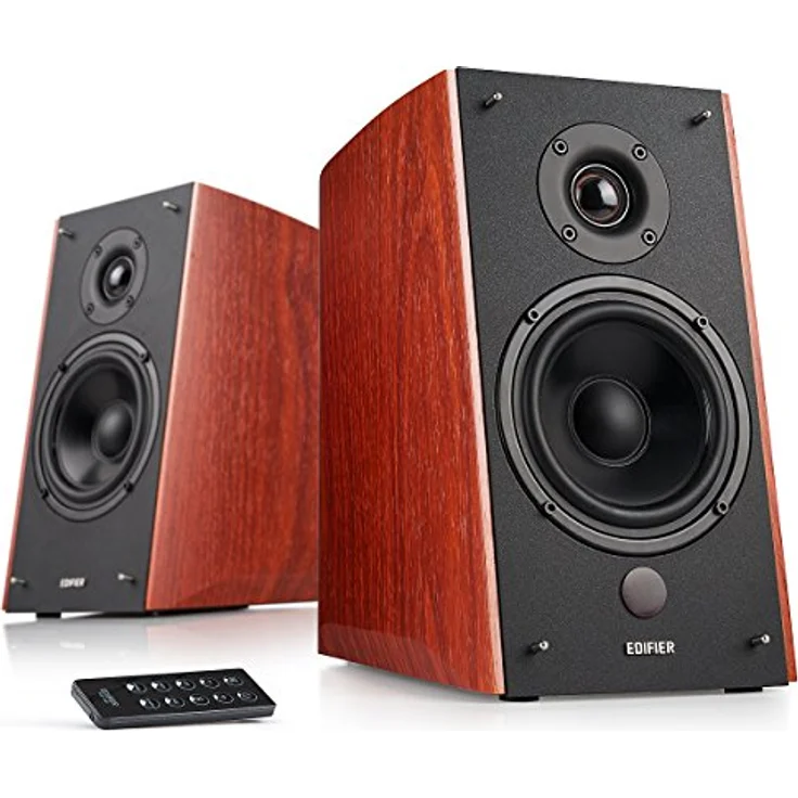 Edifier R2000DB Bluetooth-Regallautsprecher - Nahfeld-Studiomonitore - Optischer Eingang - 120 Watt RMS - Holz, R2000DB Wood – Bild 1