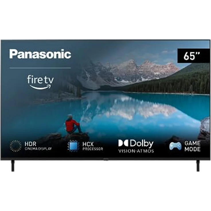 Panasonic TX-65MXW834, 65 Zoll 4K Ultra HD LED Smart 2023 TV, High Dynamic Range (HDR), Dolby Atmos & Dolby Vision, Fire TV, Prime Video, Alexa, Netflix, Schwarz – Bild 1