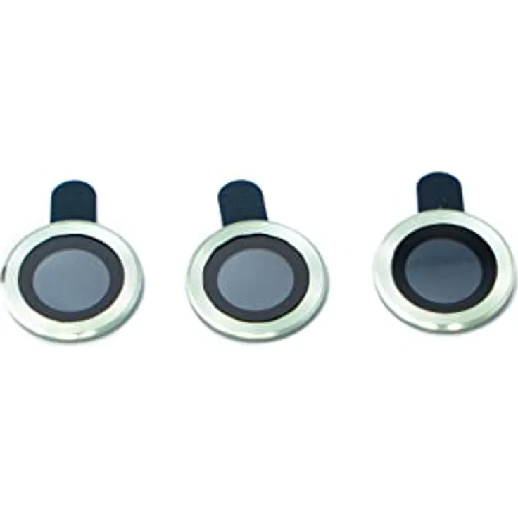 System-S Kamera Schutz Linse Objektiv Abdeckung Glas Metall für iPhone 11 Pro + Max Grün
