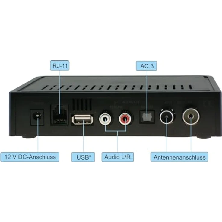 Vistron VT855-N DVB-C Radio Tuner, Kabelradio, Radio für digitales Kabelfernsehen von Vodafone, Unitymedia, Telecolumbus, M-Net usw. – Bild 2